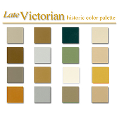 Victorian paint color palette