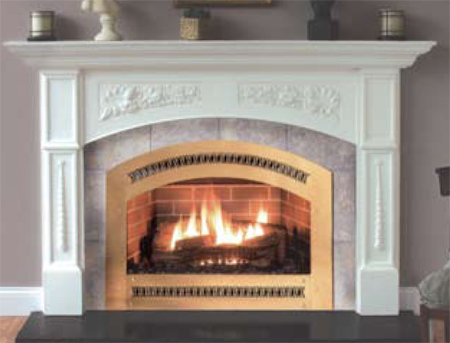 decorative plaster fireplace mantle