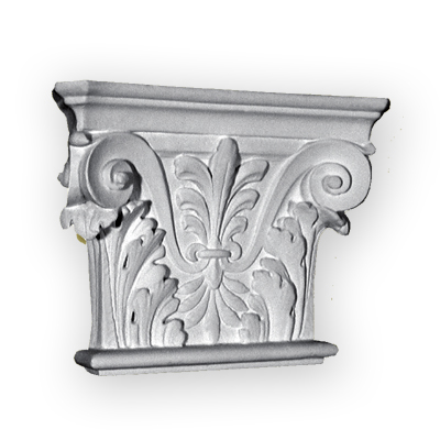 Ornamental plaster capital