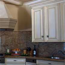 Antique glaze for kitchen cabinets