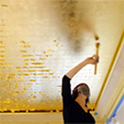How to apply gold, silver and metal leaf to ceilings