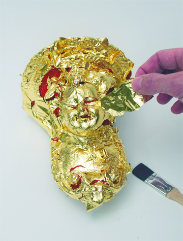 how to apply gold leaf