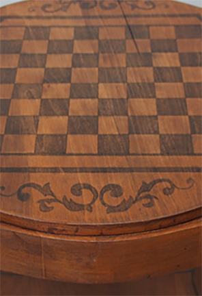 painted inlay game table