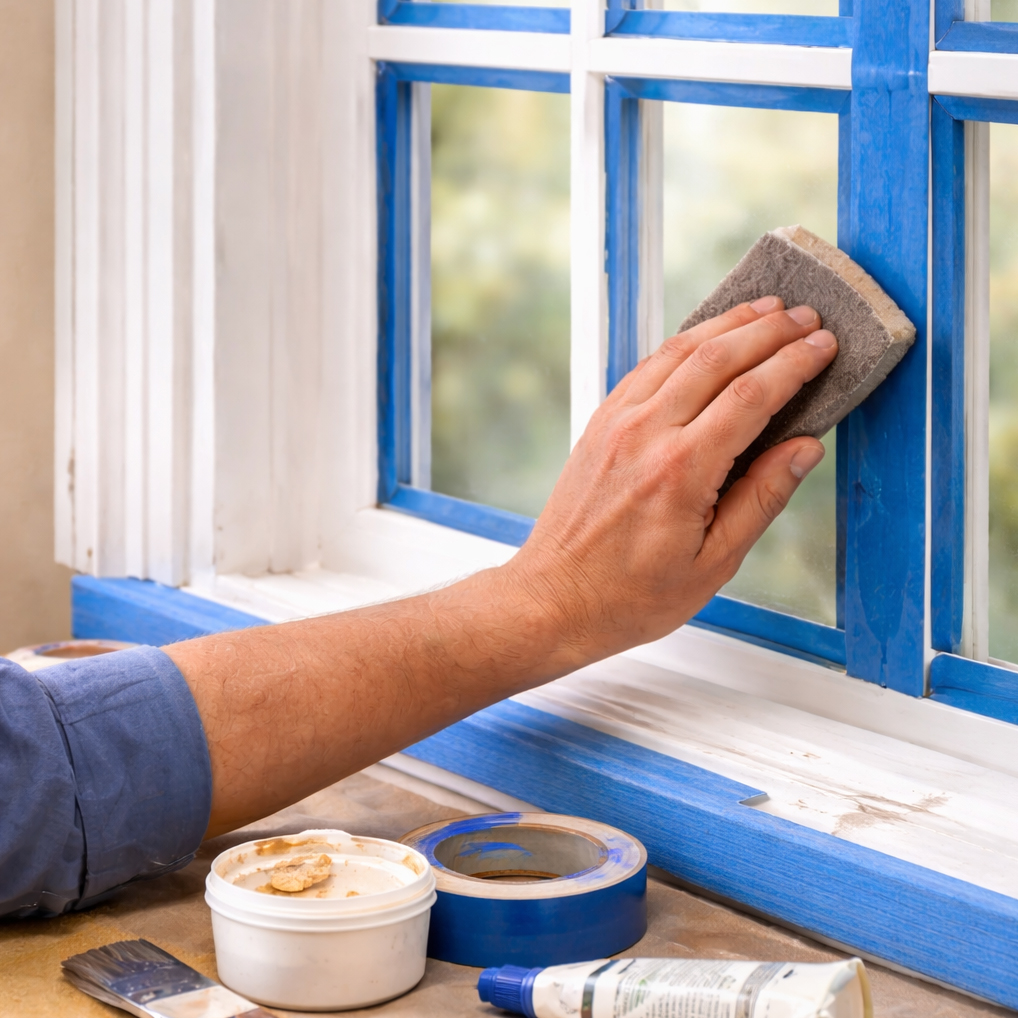 Preparation of windows, doors, and trim