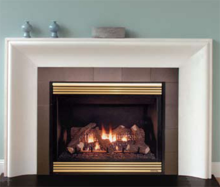 modern style fireplace mantle