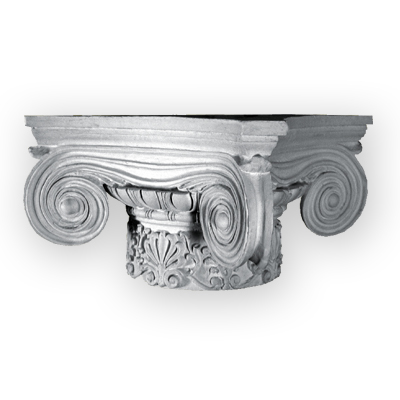 Ornamental plaster column capital