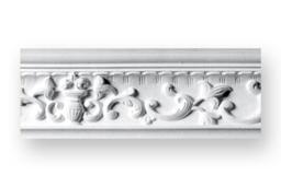 Genuine Cast Plaster crown moldings.