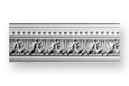 Genuine Cast Plaster crown moldings.