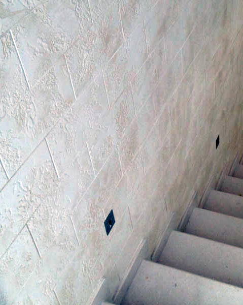 Travertine decorative plaster finishes