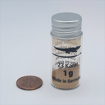 Gold leaf powder and dust