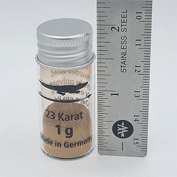 Gold leaf powder and dust