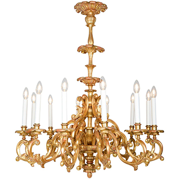 baroque style chandelier lighting