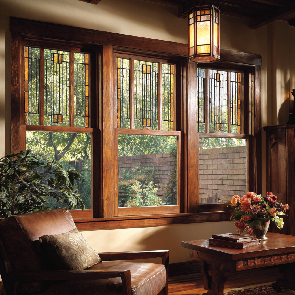 craftsman style  window styles
