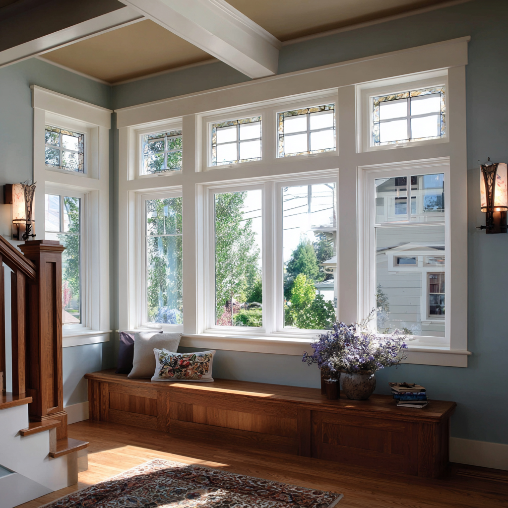 craftsman style  window styles