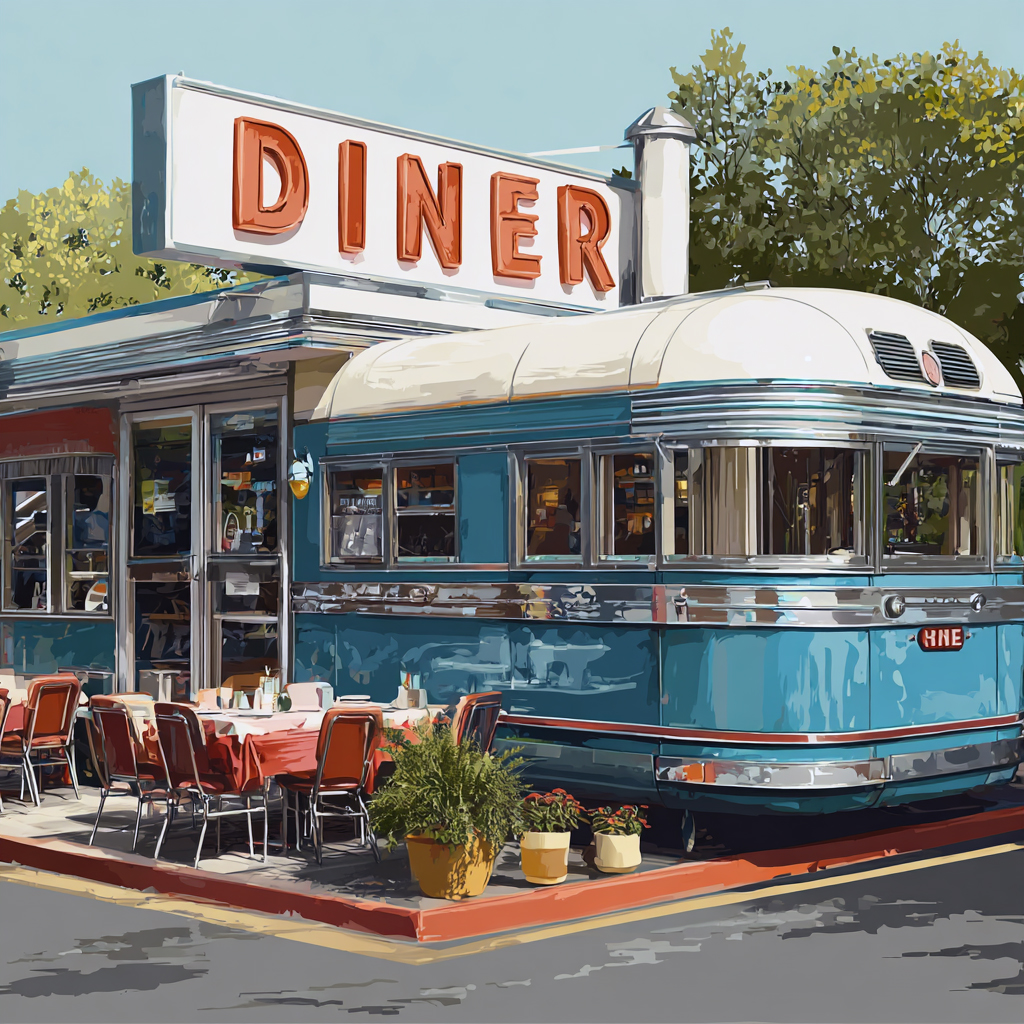 Cozy interior design - Diner style