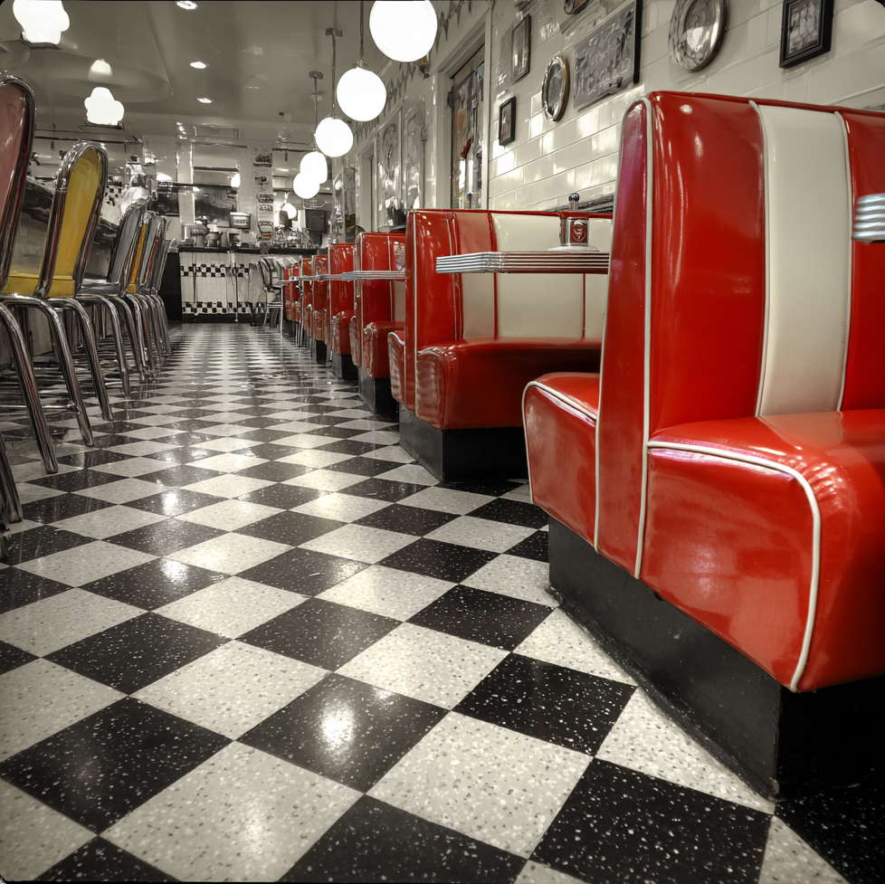 diner style flooring