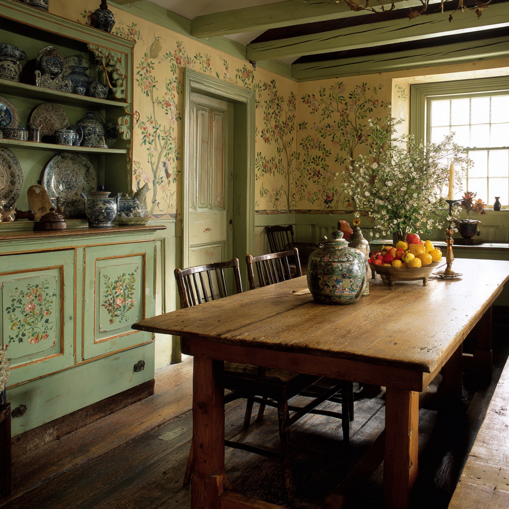 Early American style design interior